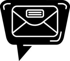 Mail Glyph Icon vector