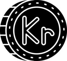 Krone Glyph Icon vector