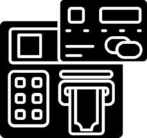 Atm Glyph Icon vector