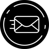 Send Glyph Icon vector