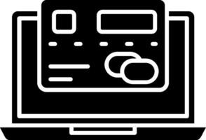 Laptop Glyph Icon vector