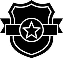 Shield Glyph Icon vector