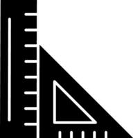 Ruler Glyph Icon vector