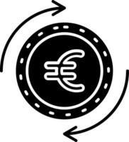 Euro Glyph Icon vector