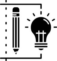 Design process Glyph Icon vector
