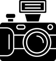 Camera Glyph Icon vector