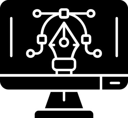 Graphic editor Glyph Icon