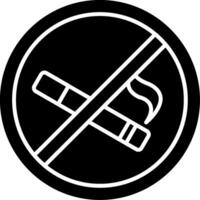 No smoking Glyph Icon vector