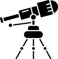 Telescope Glyph Icon vector