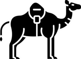 Camel Glyph Icon vector