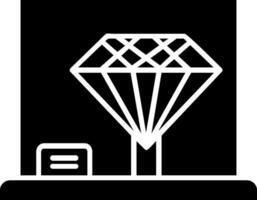 Diamond Glyph Icon vector