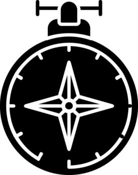 Compass Glyph Icon vector
