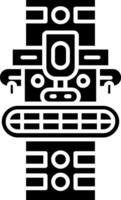 Totem Glyph Icon vector