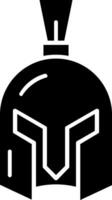 Helmet Glyph Icon vector