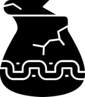 Jar Glyph Icon vector