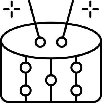 Drums Line Icon vector