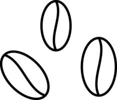 Beans Line Icon vector