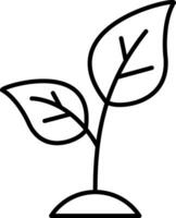 Sprout Line Icon vector