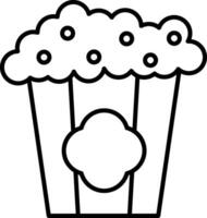 Popcorn Line Icon vector