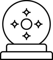 Fortune Teller Line Icon vector