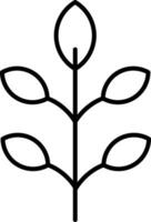 Leaf Line Icon vector