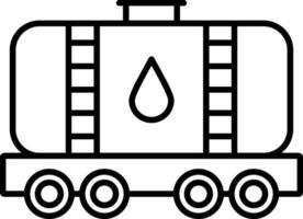 Tank Line Icon vector