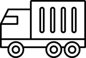 Truck Line Icon vector
