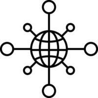 Networking Line Icon vector