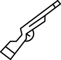 Shotgun Line Icon vector