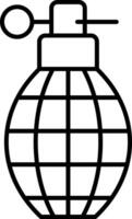 Grenade Line Icon vector