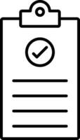 Checklist Line Icon vector