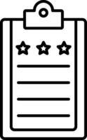 Evaluation Line Icon vector