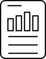 Report Line Icon vector