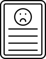 Complaint Line Icon vector