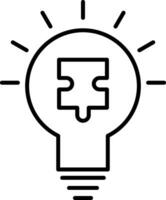 Solution Line Icon vector