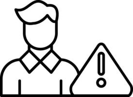 Risk Line Icon vector