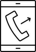 Call Line Icon vector