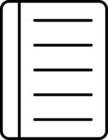 Notebook Line Icon vector