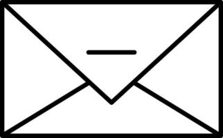 icono de línea de correo electrónico vector