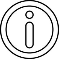 Information Line Icon vector