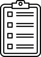 Checklist Line Icon vector