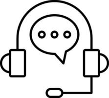 Customer Support Line Icon vector