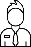 Employee Line Icon vector