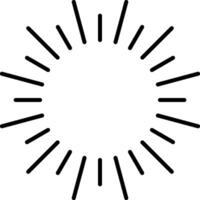 Fireworks Line Icon vector
