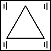 Triangle Line Icon vector