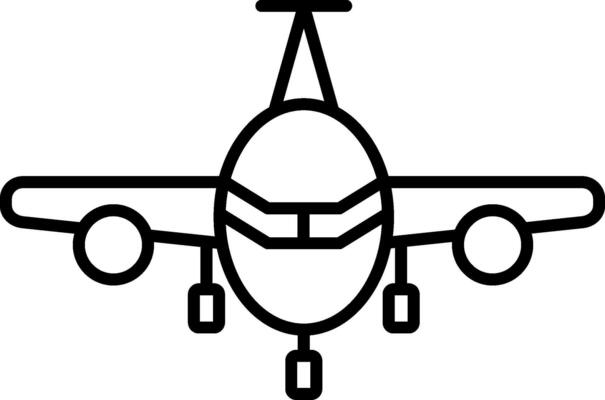 Airplane Line Icon
