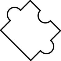 Puzzle Line Icon vector