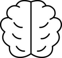 Brain Line Icon vector