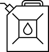 Gas Can Line Icon vector