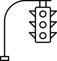 Traffic Lights Line Icon vector